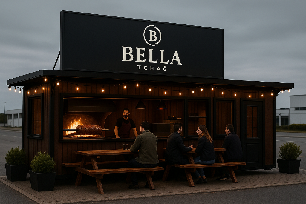 Container Bella Tchağ de nuit