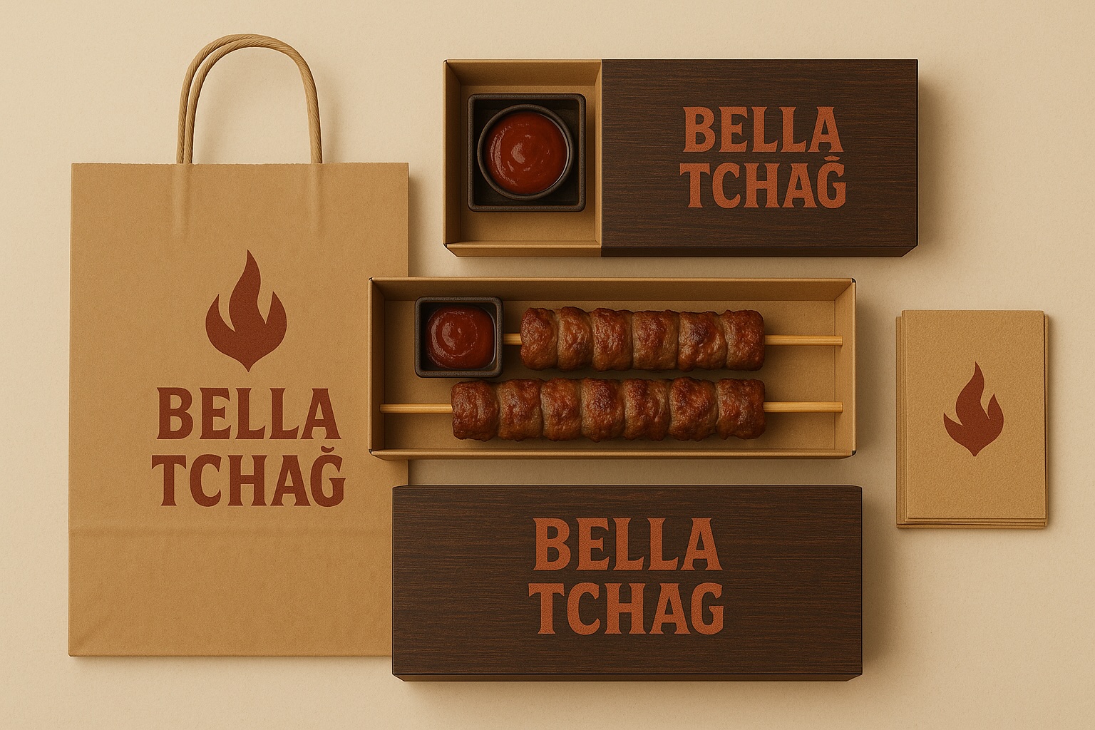 Packaging Bella Tchağ rustique