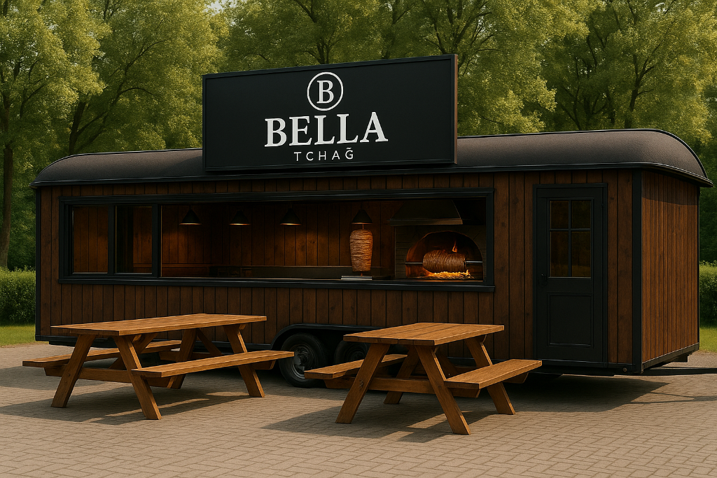 Roulotte mobile Bella Tchağ - Toit arrondi